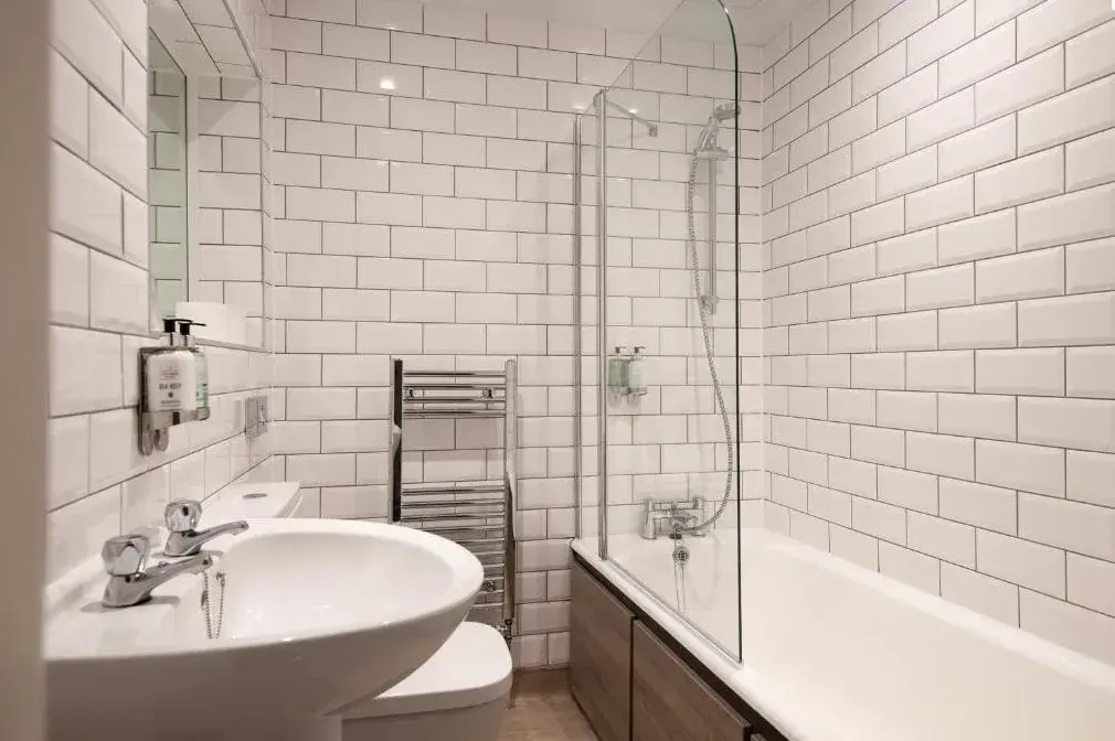 Modern hotel bathroom at The Ullswater Inn